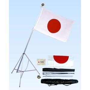 TOSPA 高級日の丸国旗セット アクリル 70×105cm日本国旗 収納ケース付き 日本製｜tospashop