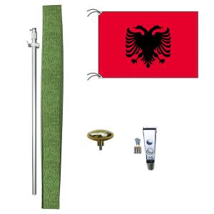TOSPA アイルランド 国旗 DXセット 70×105cm アルミ合金ポール 壁面