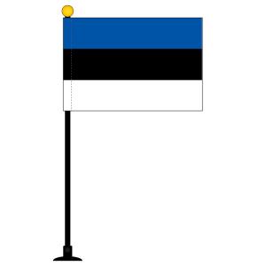 TOSPA チェコ 国旗 ミニフラッグ 旗サイズ10.5×15.7cm テトロン