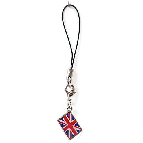 TOSPA ストラップ イギリス 英国 UK 国旗柄 チャーム部分サイズ約1cm ×1.5cm