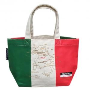 国旗柄　ミニトートバッグ（ランチバッグ）　イタリア　トリコローレ