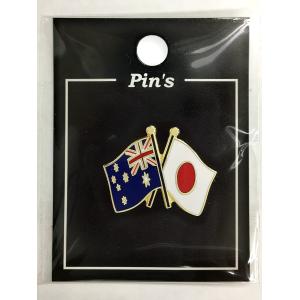 TOSPA ピンバッジ2ヶ国友好 日本国旗 台湾 中華民国 旗 約20×20mm