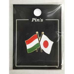 TOSPA ピンバッジ2ヶ国友好 日本国旗 台湾 中華民国 旗 約20×20mm