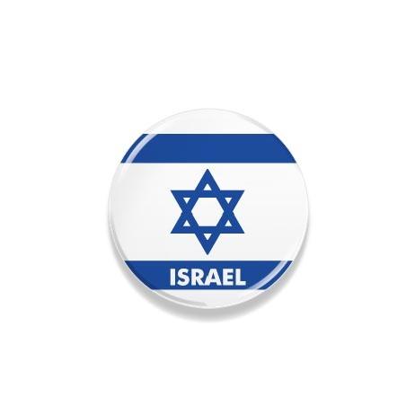 TOSPA 缶バッジ イスラエル 国旗柄 直径約3cm 世界の国旗缶バッジシリーズ