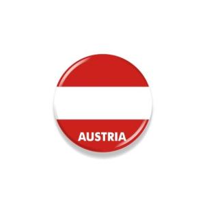 TOSPA 缶バッジ オーストリア 国旗柄 直径約3cm 世界の国旗缶バッジ シリーズ｜tospashop
