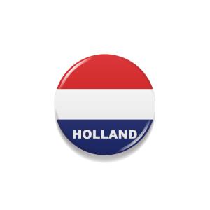 TOSPA 缶バッジ オランダ 国旗柄 直径約3cm 世界の国旗缶バッジ シリーズ｜tospashop