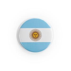 TOSPA 缶バッジ アルゼンチン 国旗柄 直径約4.5cm スチール製 トスパオリジナル世界の国旗缶バッジシリーズ｜tospashop