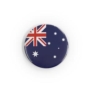 TOSPA 缶バッジ オーストラリア 国旗柄 直径約4.5cm スチール製 トスパオリジナル世界の国旗缶バッジシリーズ｜tospashop
