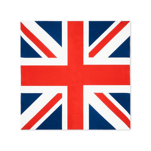 TOSPA バンダナ  英国 国旗柄 綿100％ 52×52cm 日本製 お弁当チーフ ハンカチ イ...