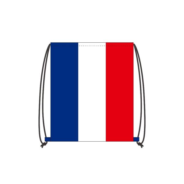 TOSPA ナップザック フランス 国旗柄 リバーシブルデザイン W36×H43cm ポリエステル製
