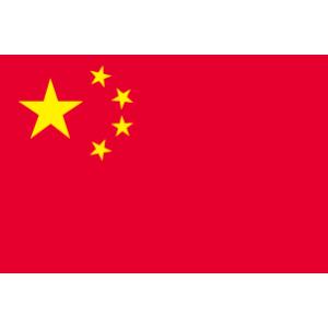TOSPA 世界の外国旗 中華人民共和国(中国）国旗(手旗25×37.5cm ポール付き)｜tospashop