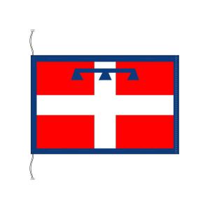 TOSPA イタリア 州旗 ピエモンテ州（卓上旗16×24cm ）｜tospashop