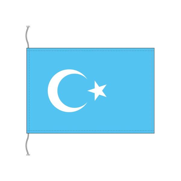 TOSPA 東トルキスタン ウイグル自治区 旗 卓上旗 旗サイズ16×24cm テトロントロマット製...