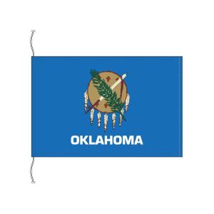 TOSPA オクラホマ州旗 アメリカ合衆国の州旗 卓上旗16×24cm 高級テトロン製｜tospashop