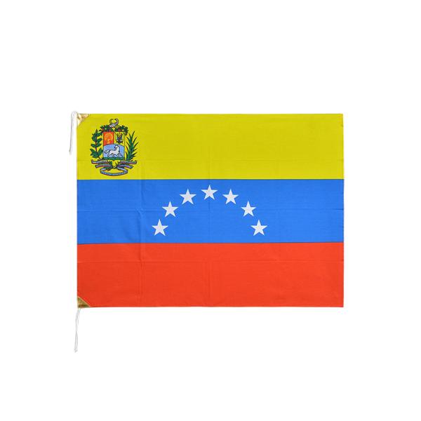 旧ベネズエラ 国旗 紋章入り (1954-2006年) 70×100cm 木綿製 日本製 旧国旗掘り...