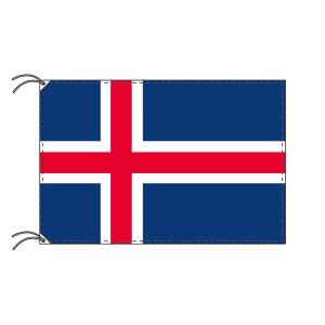 TOSPA アイスランド 国旗 70×105cm テトロン製 日本製 世界の国旗シリーズ｜tospashop