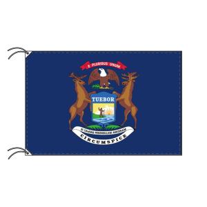 TOSPA ミシガン州旗 アメリカ合衆国の州旗 70×105cm 高級テトロン製｜tospashop