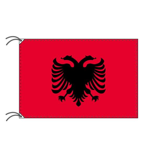 TOSPA アルバニア 国旗 90×135cm テトロン製 日本製 世界の国旗シリーズ