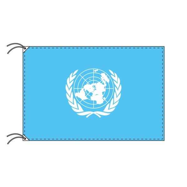 TOSPA UN ユーエヌ 国際連合 旗 90×135cm テトロン製 日本製 世界の国旗シリーズ