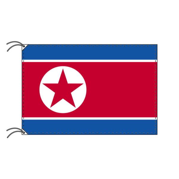 TOSPA 朝鮮民主主義人民共和国 北朝鮮 国旗 90×135cm テトロン製 日本製 世界の国旗シ...