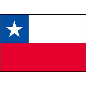 【レンタル　国旗単品　3泊4日】　チリ国旗（旗サイズ：90×135cm）｜tospashop