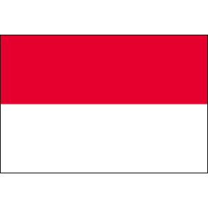 TOSPA インドネシア 国旗 100×150cm テトロン製 日本製 世界の国旗シリーズ｜tospashop