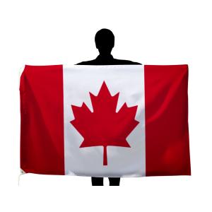 TOSPA カナダ 国旗 100×150cm テトロン製 日本製 世界の国旗シリーズ｜tospashop