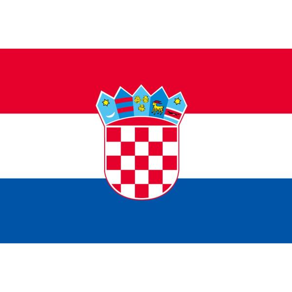 TOSPA クロアチア 国旗 100×150cm テトロン製 日本製 世界の国旗シリーズ