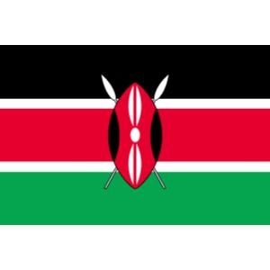 TOSPA ケニア 国旗 100×150cm テトロン製 日本製 世界の国旗シリーズ｜tospashop