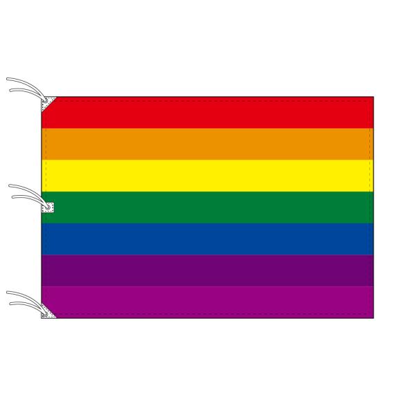 TOSPA レインボーフラッグ LGBT  旗 140×210cm テトロン製 日本製