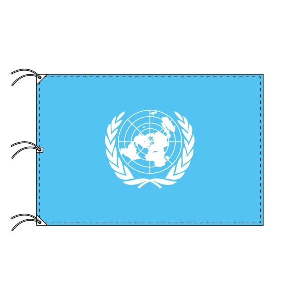 TOSPA UN ユーエヌ 国際連合 旗 140×210cm テトロン製 日本製 世界の国旗シリーズ