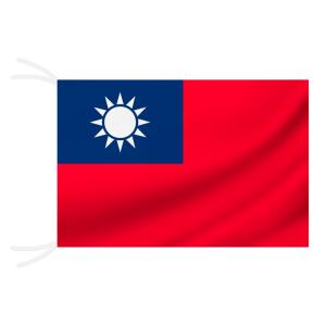 TOSPA 台湾 国旗 MLサイズ 45×67.5cm テトロン製 日本製 世界の国旗シリーズ