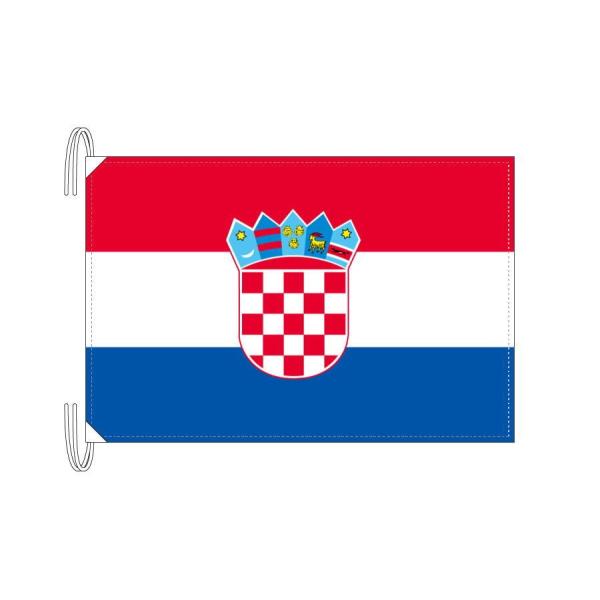TOSPA クロアチア 国旗 Lサイズ 50×75cm テトロン製 日本製 世界の国旗シリーズ