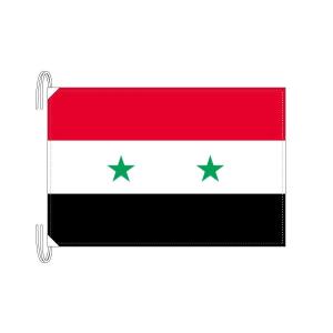 TOSPA シリア 国旗 Lサイズ 50×75cm テトロン製 日本製 世界の国旗シリーズ｜tospashop