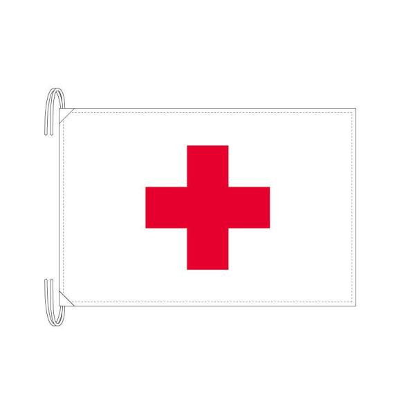 TOSPA 赤十字 旗 Lサイズ 50×75cm テトロン製 日本製 世界の国旗シリーズ
