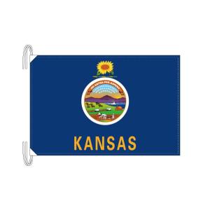 TOSPA カンザス州旗 アメリカ合衆国の州旗 50×75cm 高級テトロン製｜tospashop