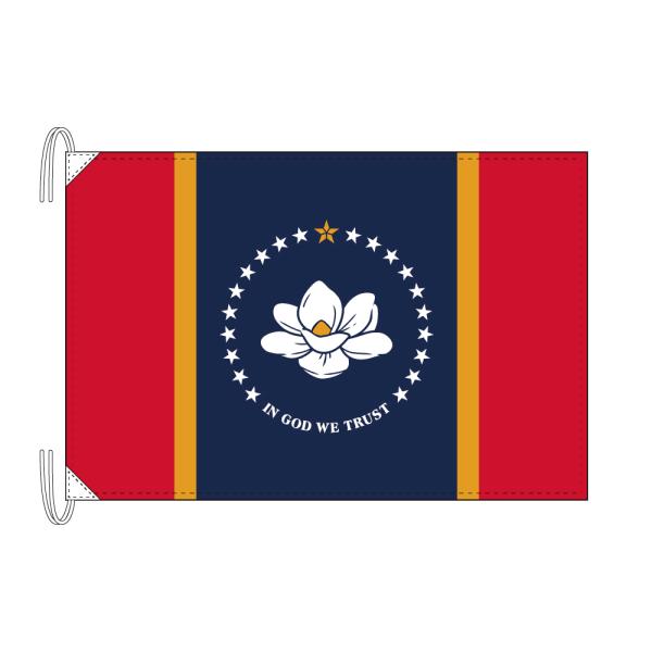 TOSPA ミシシッピ州旗 アメリカ合衆国の州旗 50×75cm 高級テトロン製