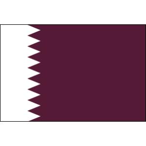 【レンタル　国旗セット3泊4日】　カタール国旗セット（90×135ｃｍ・ポール・スタンド付き）｜tospashop