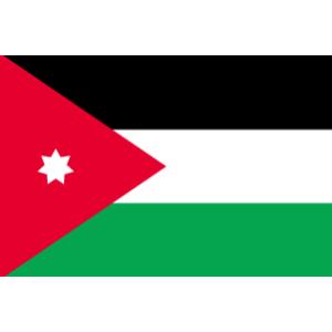 【レンタル　国旗セット3泊4日】　ヨルダン国旗セット（90×135ｃｍ・ポール・スタンド付き）｜tospashop