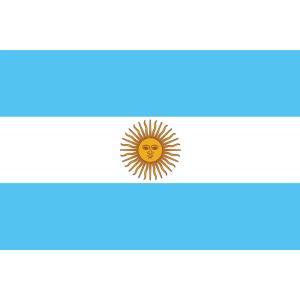 TOSPA  アルゼンチン国旗セット 高級アルミ合金パーツ付き｜tospashop