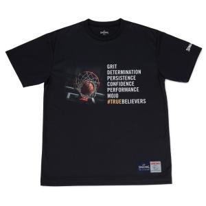 バスケットウェア ジュニア スポルディング Tシャツ-DETERMINATION SJT190410 ブラック バスケットボール tシャツ｜totai