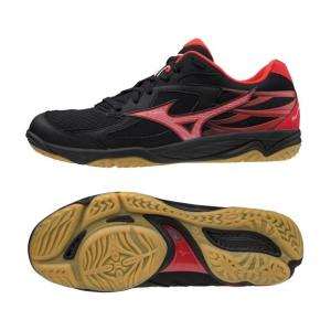 ミズノ mizuno バレーボールシューズ メンズ レディース ROYAL PHOENIX ロイヤル フェニックス 3 V1GA203001 ブラック×ホワイト×レッド