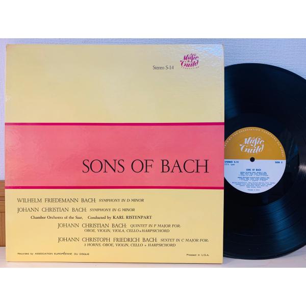 即決LP 米盤 SONS OF BACH / バッハ KARL RISTENPART THE SAR...