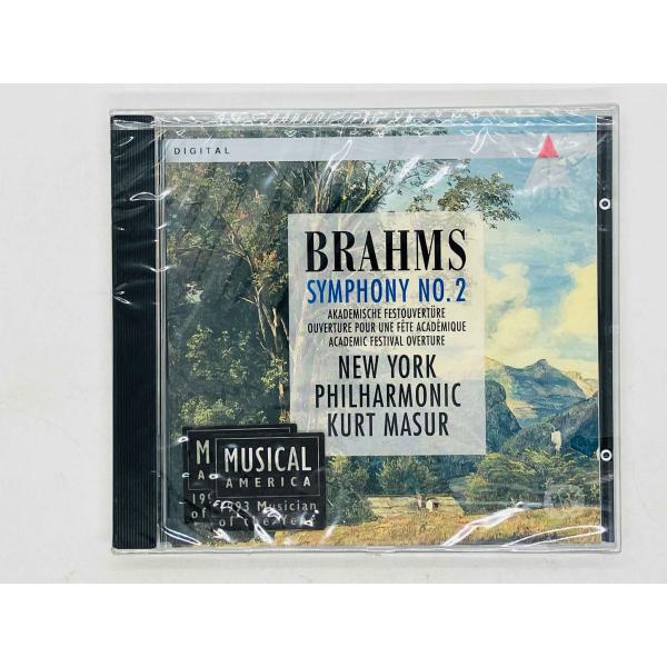 即決CD 未開封 独盤 フィルム破れ ブラームス 交響曲第2番 大学祝典序曲 ニューヨーク・フィル ...