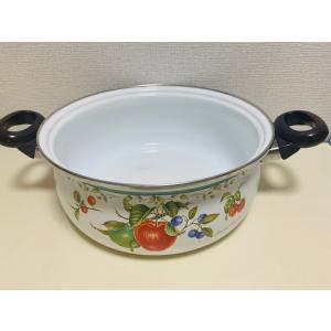 VINTAGE ≫70-80s ヴィンテージ 未使用*古い純銅 槌目 両手鍋21cm