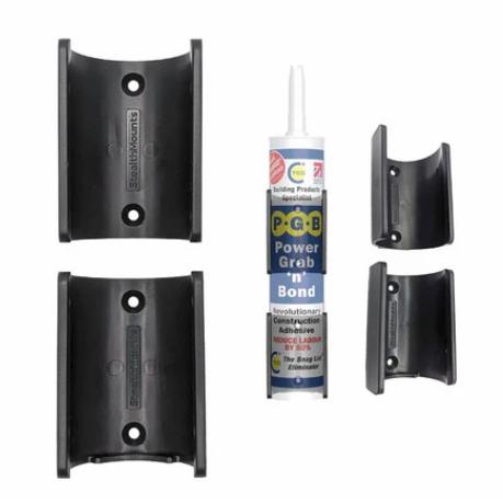 StealthMounts(ステルスマウント) チューブホルダー 4個入り OM-TBE-BLK-4...