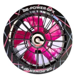 長信ジャパン 空調ウェア用 30V ファンセット GFX-BP ブラックピンク