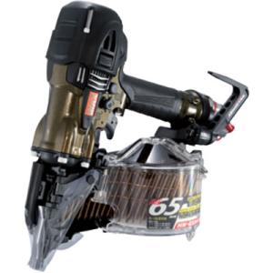 マックス(MAX) 高圧コイルネイラ スーパーネイラ HN-65N4(D) アンバーオリーブ 限定色 65mm釘打機 ZT92328