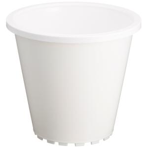 大和プラスチック プラ鉢 4号 φ130×H116 ホワイト 奥行130mm