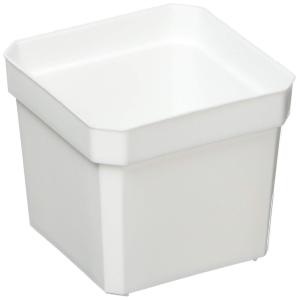 大和プラスチック プラントポット 角2号 0.08L ホワイト 60×60×52mm 奥行60mm